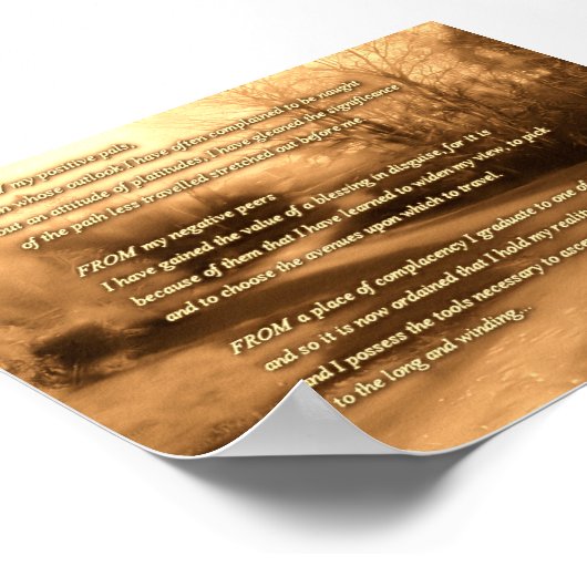 POSTER ROUTE DE VIE (Coin)