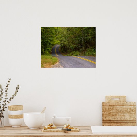 Poster Route de Winding (Cuisine)