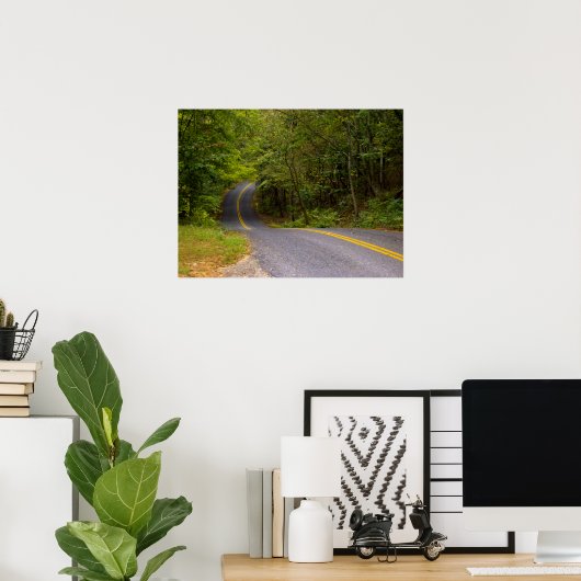 Poster Route de Winding (Bureau à domicile)