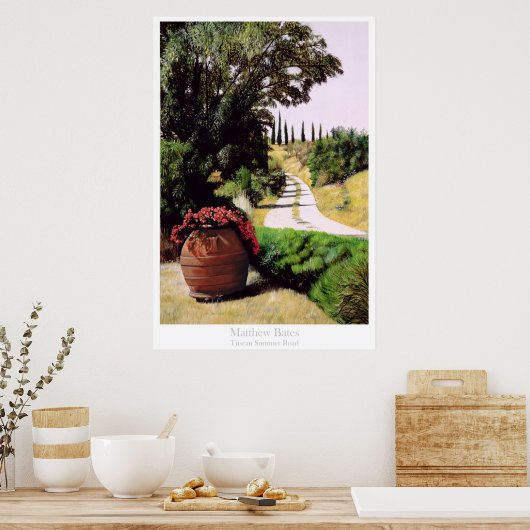 Poster Route d'été toscane (Cuisine)