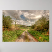 Poster Route d'Irlande rurale (Devant)