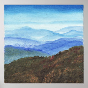 Poster Route express bleue de Ridge