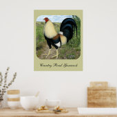 Poster Route Pays Gamecock (Cuisine)