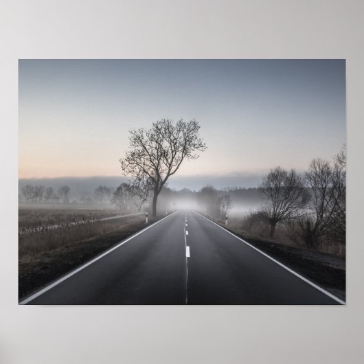 Poster Route pittoresque droite (Devant)