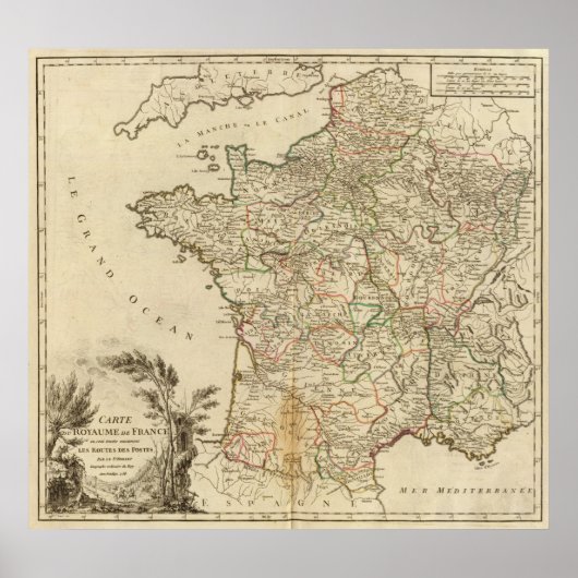 Poster Route postale (Devant)