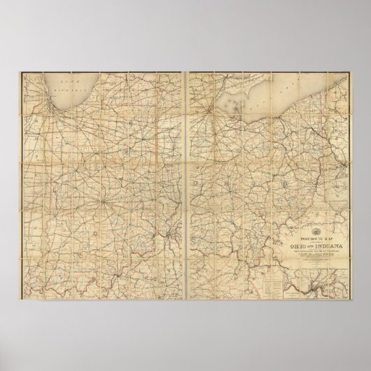 Poster Route postale de l'Ohio (Devant)