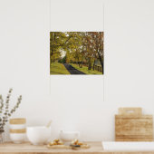 Poster Route rurale à travers la région de Bluegrass dans (Cuisine)