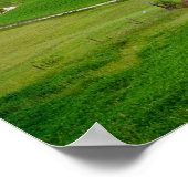 Poster Route sinueuse sous un ciel sombre (Coin)