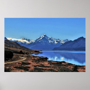 Poster Route vers Aoraki