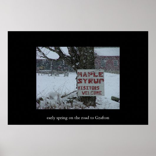 Poster route vers grafton (Devant)