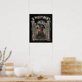 Poster Route vers l'agonie - Retro MetalCore Design (Cuisine)