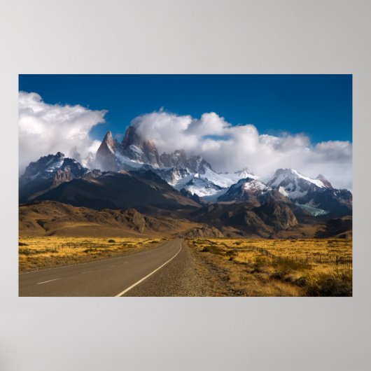 Poster Route Vers Le Mont Fitzroy, Patagonie (Devant)