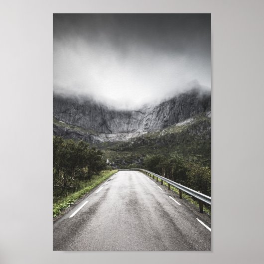 Poster Route vers Nusfjord (Devant)