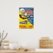 Poster Route vintage Sunshine Brisbane & Cairns Australie (Cuisine)