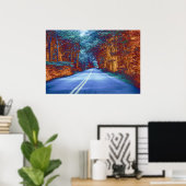 Poster Routes bleues (Bureau à domicile)