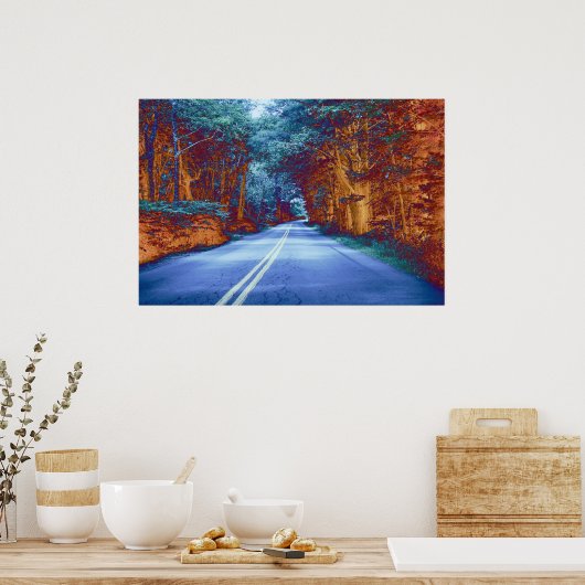 Poster Routes bleues (Cuisine)