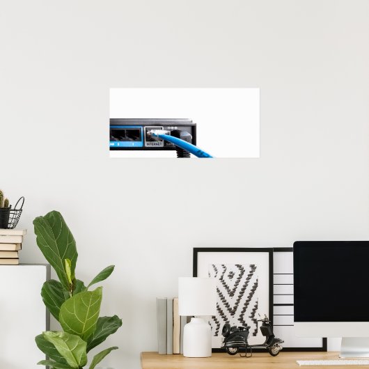 Poster Routeur Wi-Fi (Bureau à domicile)