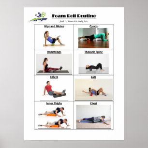 Poster Routine de petit pain de mousse