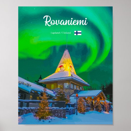 Poster Rovaneimi, Finlande (Devant)