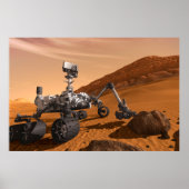 Poster Rover Curiosity Du Laboratoire Scientifique Mars. (Devant)