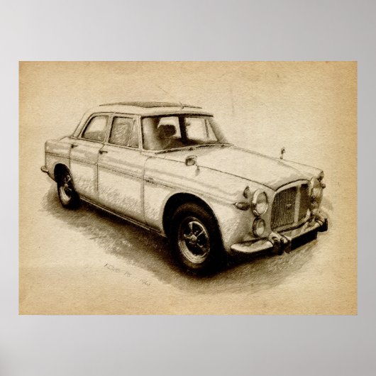 Poster Rover P5 1968 (Devant)