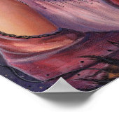 Poster Rowena Halloween sorcière art par Renee Lavoie (Coin)