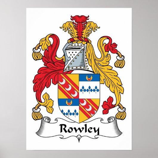 Poster Rowley Family Crest (Devant)