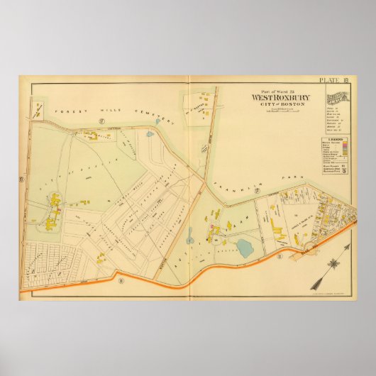 Poster Roxbury Ouest, Massachusetts (Devant)