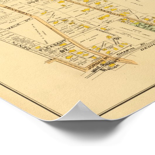 Poster Roxbury Ouest, Massachusetts 2 (Coin)