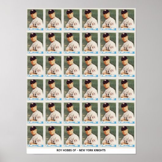 Poster Roy Hobbs Uncut Cartes (Devant)