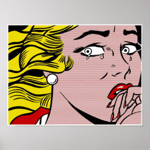 Poster Roy LIchtenstein Pleure fille