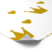 Poster Royal African Princess Pink and Green Elegant (Coin)