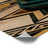 Poster Royal Art Deco Lion Statue Gold Foil (Coin)