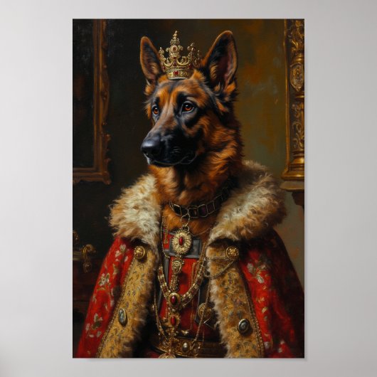 Poster Royal Belgian Shepherd Portrait (Devant)