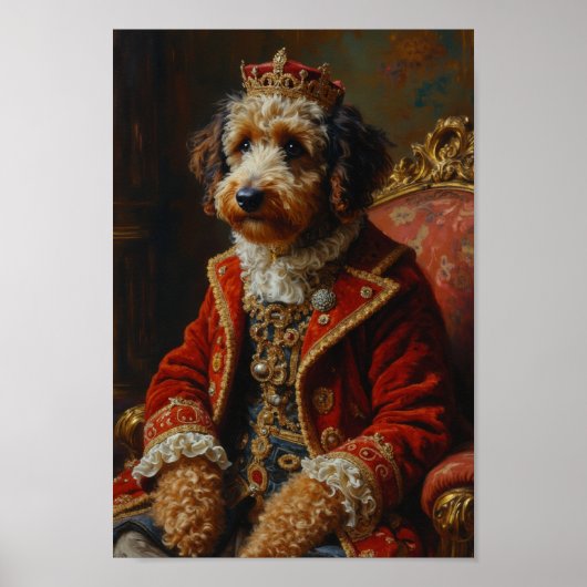 Poster Royal Bernedoodle Portrait (Devant)