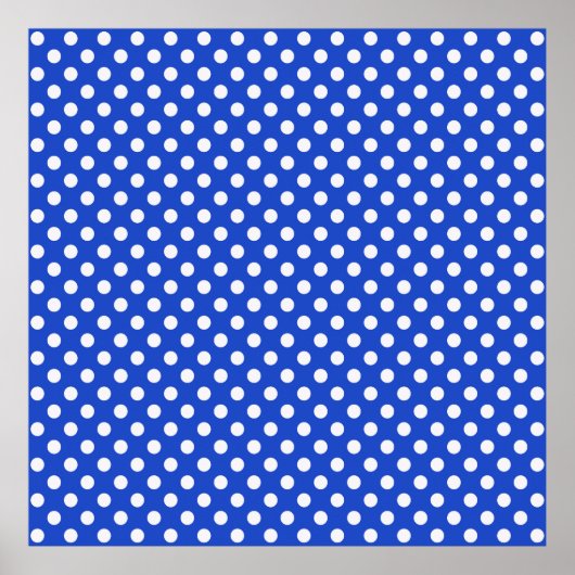 Poster Royal Blue Combination Pois par STaylor (Devant)