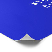 Poster Royal Blue encourage à 40 ans Anniversaire Bienven (Coin)