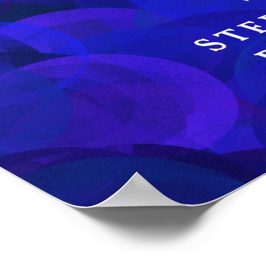 Poster Royal Blue encourage à 90 ans 90e anniversaire (Coin)