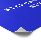 Poster Royal Blue encourage à la retraite de 55 ans (Coin)