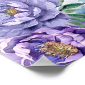 Poster Royal Blue et violet jumeaux Quinceanera (Coin)