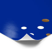 Poster Royal Blue Gold Class of 2024 Custom (Coin)