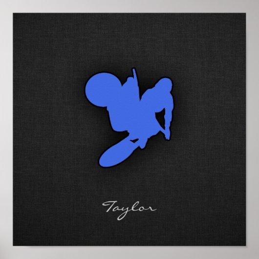 Poster Royal Blue Motocross (Devant)
