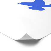 Poster Royal Blue Skateboard (Coin)