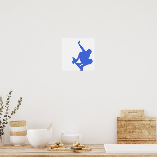 Poster Royal Blue Skateboard (Cuisine)