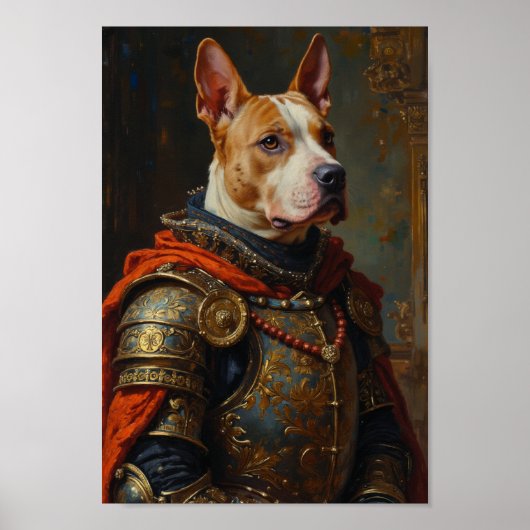 Poster Royal Bull Terrier Portrait (Devant)