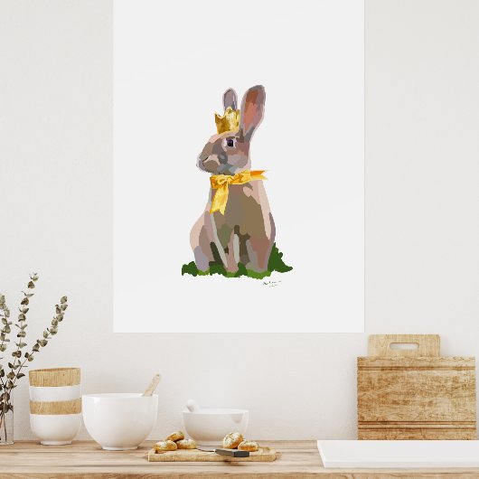 Poster Royal Bunny  (Cuisine)