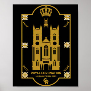 Poster Royal Coronation Abbaye de Westminster