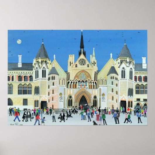Poster Royal Courts of Justice Londres 1994 (Devant)