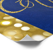 Poster Royal Gifts|Gold Parties scintillant & Royal Blue (Coin)