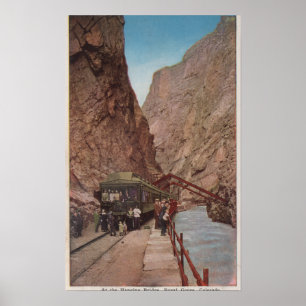 Poster Royal Gorge, CO - Vue du pont suspendu